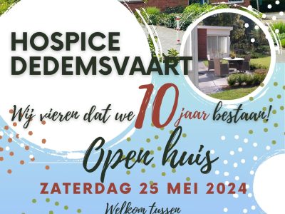 Hospice Dedemsvaart viert het 10-jarig bestaan.